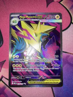 Mega Manectric ex 158/132 Mega Evolution Holo Ultra Rare Full Art NM ENG Pokemon - Image 2