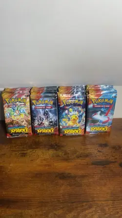Pokemon TCG Surging Sparks FACTORY SEALED Lot Of 36 Packs Rare With 4 ETB Promos - Image 4