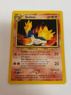 Quilava 46/111 Pokemon Neo Genesis Unlimited Non Holo NM/MINT 2000 box-S4 - Image 1