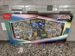 Pokemon Prismatic Evolutions Tyranitar EX & Lucario EX Premium Collection - Image 1