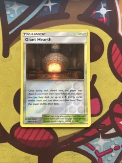 Pokemon Giant Hearth 197/236 - SM Unified Minds - Expanded GLC - Reverse Holo - Image 1