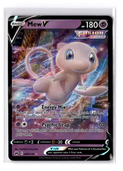 Mew V - 060/159 Sword & Shield Crown Zenith Ultra Rare - NM - POKEMON TCG - Image 1