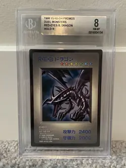 Red-Eyes Black Dragon Rare BGS 8 - 1998 Yugioh Duel Monsters Promos - Image 1
