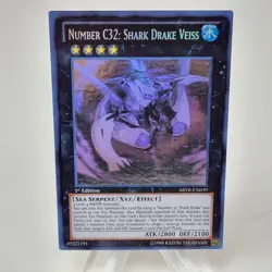 YuGiOh Number C32: Shark Drake Veiss ABYR-EN039 1st Edition Ghost Rare LP - Image 1