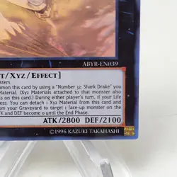 YuGiOh Number C32: Shark Drake Veiss ABYR-EN039 1st Edition Ghost Rare LP - Image 3