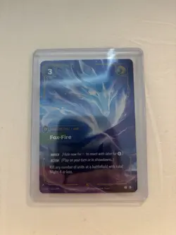 Riftbound TCG League Of Legends Origins Epic Fox Fire 256/298 NM Card Ahri - Image 1