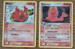 Pokemon Cards Slugma Magcargo Set Ex Unseen Forces /115 Rare - Image 1
