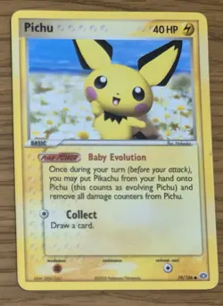 Pokemon Cards Pichu Ex Emerald /106 Rare - Image 1