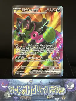 Pokemon Card Okidogi EX 082/064 Shrouded Fable Ultra Rare Full Art Near Mint - Image 1