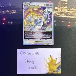 Pokemon TCG Arceus VSTAR SWSH307 Black Star Promo Card, Mint Condition TCG RARE - Image 1