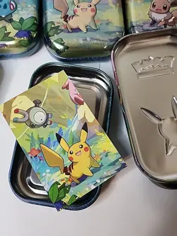 Empty Pokemon Mini Tins Lot of 20 (Includes Art cards only) - Image 2