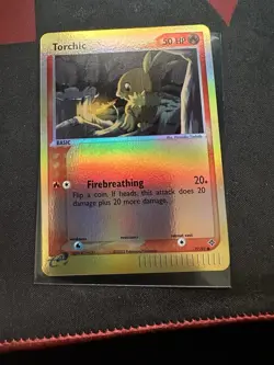 Pokemon TCG Torchic EX Dragon Reverse Holo Card 77/97 - Image 1