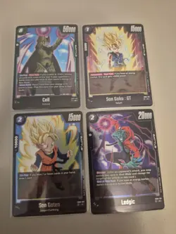 Dragon Ball Super Fusion World: Son Goku GT FB03-110 Rare 4 Card Holo Lot - Image 1