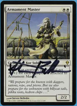 Armament Master Zendikar NM White Rare Artist Signed CARD (s2028) ABUGames - Image 1