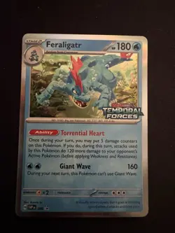 Feraligatr SVP089 Black Star Promo Temporal Forces Stamped Pokemon Card - Image 1