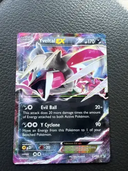 Pokemon Yveltal-Ex Shiny Black Star Promo Card TCG XY150 Holo - Image 1