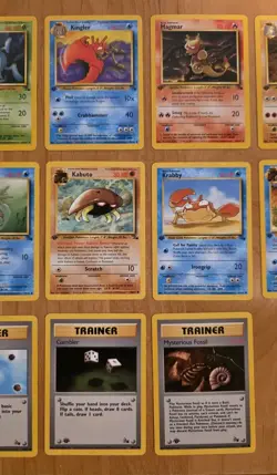 Pokemon TCG Fossil 1st Edition 22 Card Lot NM Uncommon/ Common / Trainer (LOT B) - Image 5