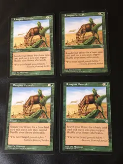 Rampant Growth X4 Mirage Various Condition See Pics Front Back - Image 1