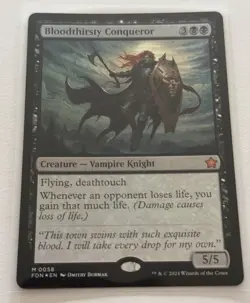 FOIL Bloodthirsty Conqueror (Foundations) - NM Pack Fresh MTG - Image 1