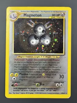 Magneton Holo 10/64 - Fossil Set 2000 - Vintage WOTC Pokemon Card - LP/MP - Image 1