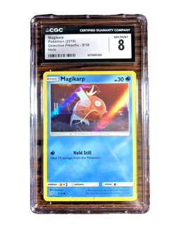 Magikarp Holo Common #8 - CGC NM/MINT 8 - 2019 Detective Pikachu - Pokemon TCG - Image 1
