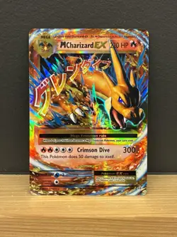 Pokemon TCG Mega-Charizard-EX Evolutions 13/106 Holo Rare EX Heavily Played READ - Image 1