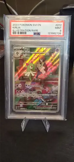 Kirlia 212/198 Scarlet Violet Base Set Illustration Rare Pokemon PSA 9 MINT - Image 1