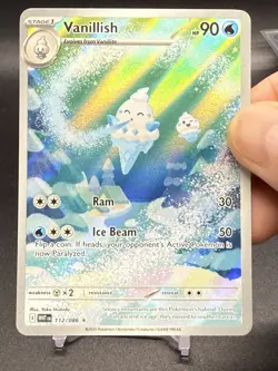 Pokemon TCG Vanillish Holo Stage 1 Scarlett & Violet Black Bolt & White Flair - Image 1