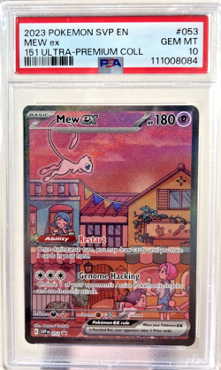2023 POKEMON MEW EX 053 BLACK STAR PROMO SVP EN 151 ULTRA PREMIUM COLL. PSA 10 - Image 1