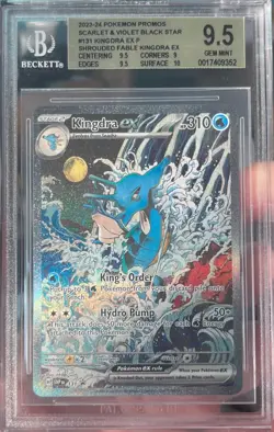 Kingdra ex 131 BGS 9.5 - 2024 Pokemon Scarlet & VIolet Promos - Image 1
