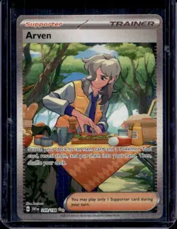 Arven 249/198 Pokemon TCG Scarlet Violet Full Art Secret Rare Trainer - Image 1