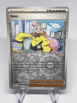 Iono 185/193 Reverse Holo Trainer Pokemon TCG- NM/M - Image 1