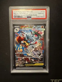 MEGA LUCARIO EX 179/132 PSA 10 - MEGA EVOLUTION - POKEMON TCG - Image 4