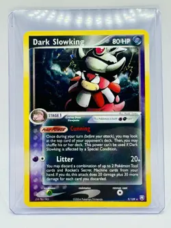 Pokemon Dark Slowking 9/109 Team Rocket Returns Holo Foil Rare 2004 - Image 1