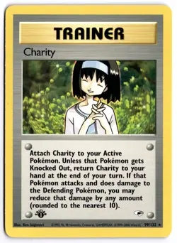Pokemon 1st Edition Charity Rare Gym Heroes 099/132 NM - Image 1