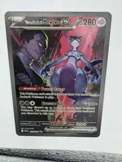 Pokemon TCG Destined Rivals Team Rocket's Mewtwo EX Card 231/182 - Image 3