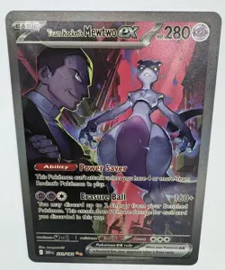 Pokemon TCG Destined Rivals Team Rocket's Mewtwo EX Card 231/182 - Image 4