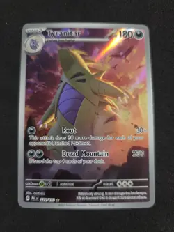Pokemon TCG Tyranitar Scarlet & Violet Paldea Evolved Holo Card 222/193 - Image 1