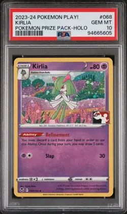 PSA 10 GEM MINTPrize Pack Series 3 Kirlia #068 Holo Pokemon Card POP 1 RARE - Image 2
