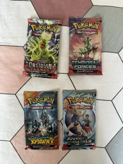 10x Pokemon Booster Pack Lot AUTHENTIC, UNWEIGHED, & SEALED Cards - Image 4