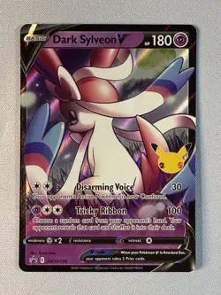 Dark Sylveon V SWSH134 Black Star Promo Celebrations NM Pokemon Card TCG - Image 1