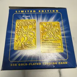1999 Pokemon 23k Gold Plated Mewtwo Trading Card Sealed NIB - Image 4
