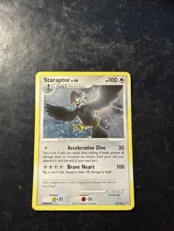 Staraptor 16/130 Holo Diamond Pearl 2007 Pokemon Card MP Condition - Image 1