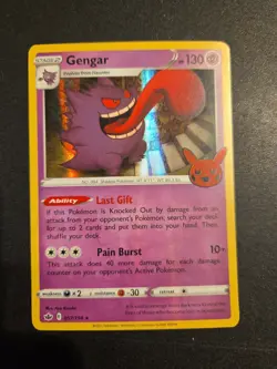 Gengar 057/198 2022 Trick or Trade Holo Stamped Pokemon Card NM - Image 1