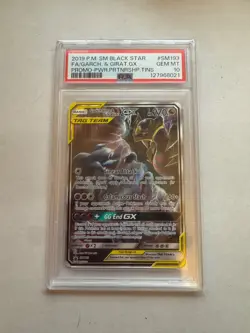 Pokemon: Garchomp & Giratina GX SM193 Black Star Promo Card PSA 10 - Image 1