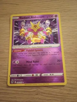 Radiant Alakazam 059/195 Prize Pack Series Cards Holo - Image 1