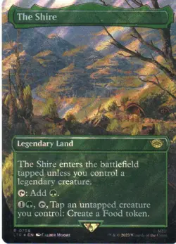 MTG: TLotR: Surge Foil Borderless The Shire: Lightly Played Condition - Image 1