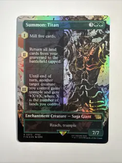 Summon: Titan (Borderless) Final Fantasy Foil - Image 1