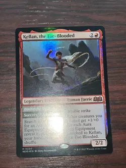 1x FOIL KELLAN, THE FAE-BLOODED - Eldraine - MTG - Magic the Gathering - Image 1