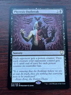 1x PHYRESIS OUTBREAK - Commander - MTG - Magic the Gathering - Image 1
